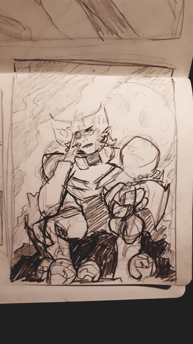 Suandtheboys's tweet photo. Been sketching some ideas inspired by @hannadory1 #sendance fic I just read ! 💜
Trying to be symbolic there yuno.
- I hate drawing top perspective but it looks better.. damn...-
#sketch #voltron #fanart #sendak https://t.co/xxSeT4BQT4