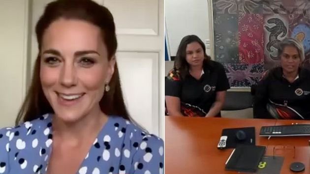 JoyceSm02125704's tweet photo. Is KopyKate at it again? 🤔🤔🤔 #MeghanMarkle #samehairstyle #zoom https://t.co/UokumDhGv2