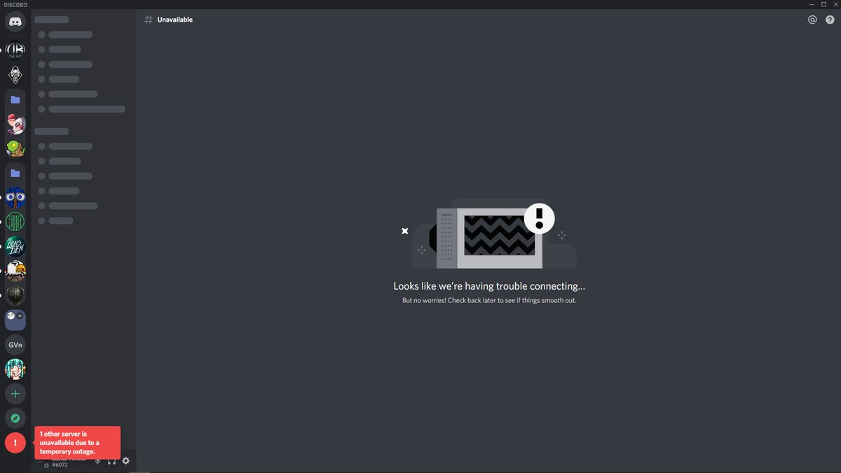WazzaGaming's tweet photo. @discord @MalachiHynes Yeah, same here. Ctrl + R didn't resolve the issue. https://t.co/PS3O7eQhVg