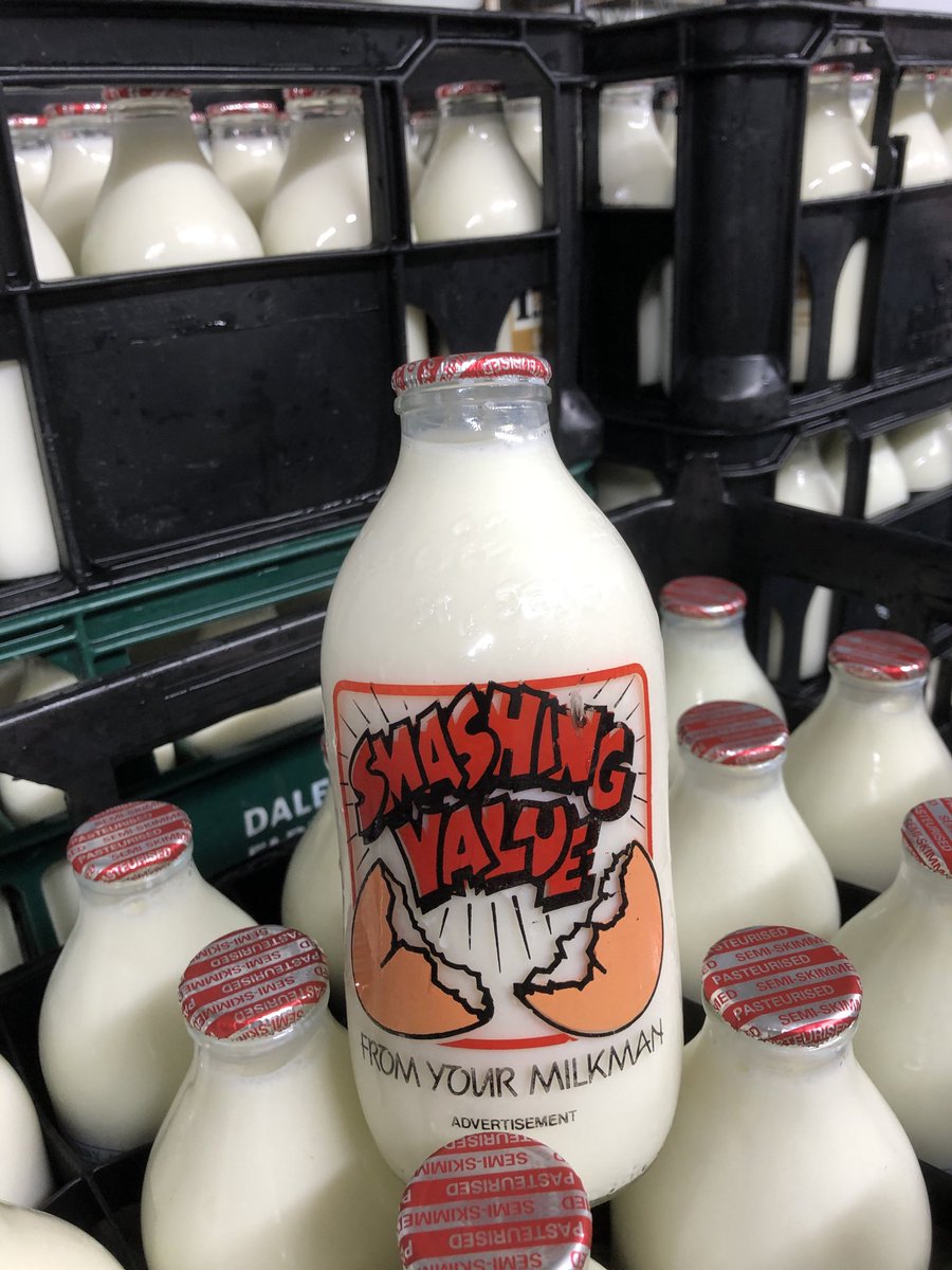 derbyhillfrm's tweet photo. Looks what’s turned up today? This is a 35 year old bottle from Unigate circa 1985. #reuse #recycle100 #farmhouse #betteringlass https://t.co/RF8n48WN4v