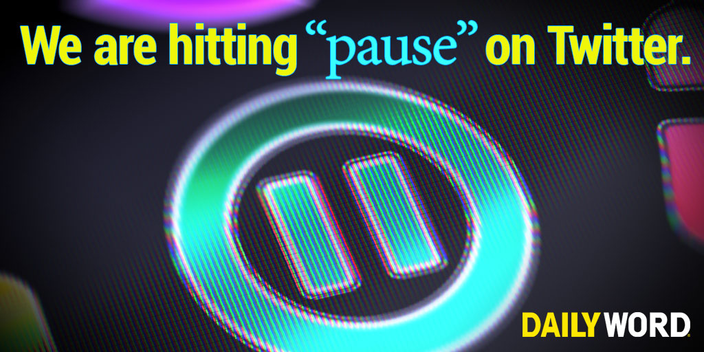 Thanks for all your likes, retweets, and overall support on Twitter! We have decided to pause all our Twitter accounts for the time-being. Don’t worry, this isn’t goodbye forever, just a see you later. Follow us on Facebook at: facebook.com/dailywordmagaz…