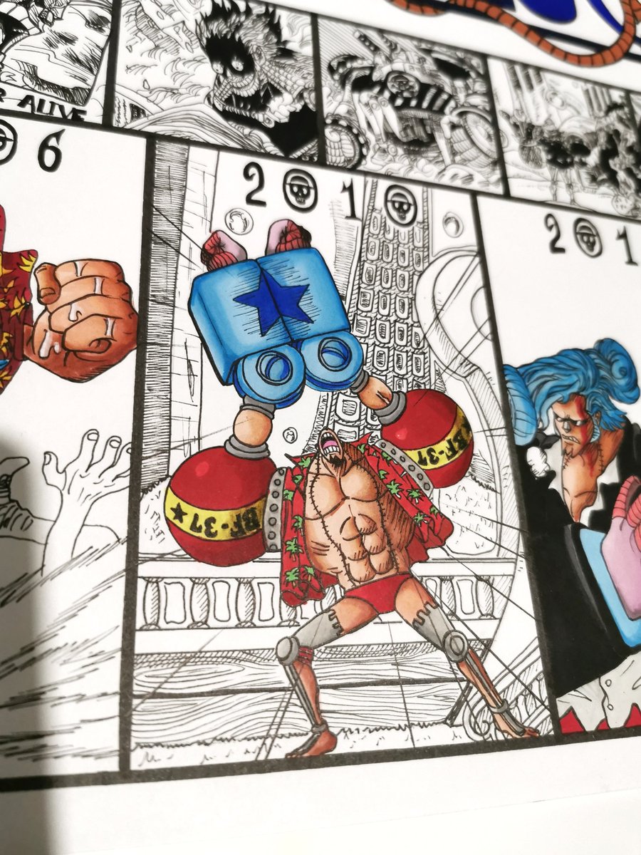 L_artD's tweet photo. 🔥🤖SSUUUUPPPEEEERRRR🤖 🔥
🔄 Un Max de RT pour le soutien,
Plus que 3 mugiwara 😱😱
#OnePiece #franky #franosuke #manga #mangastayhome #drawing #promarker #wanokuni
@Eiichiro_Staff https://t.co/oAsARJ6s5Z