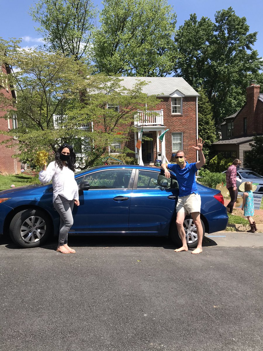 shschooldc's tweet photo. Our two Golden Apple winners congratulate one another from a safe distance! Team work makes the dream work! #CCAGoldenApple #CCALeads #CCATeach #CCACelebrates https://t.co/IdWojd7H9c