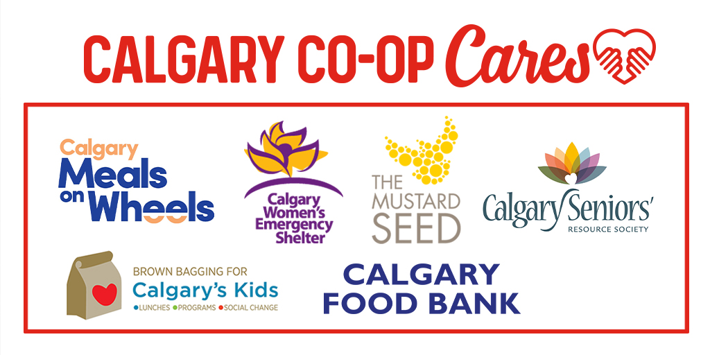 Calgary Co-op Cares and now members can give to charity at the till. Donations can be provided of $1 $2 or $5  in support of our communities most vulnerable. #togetherforgood #COVID19yyc