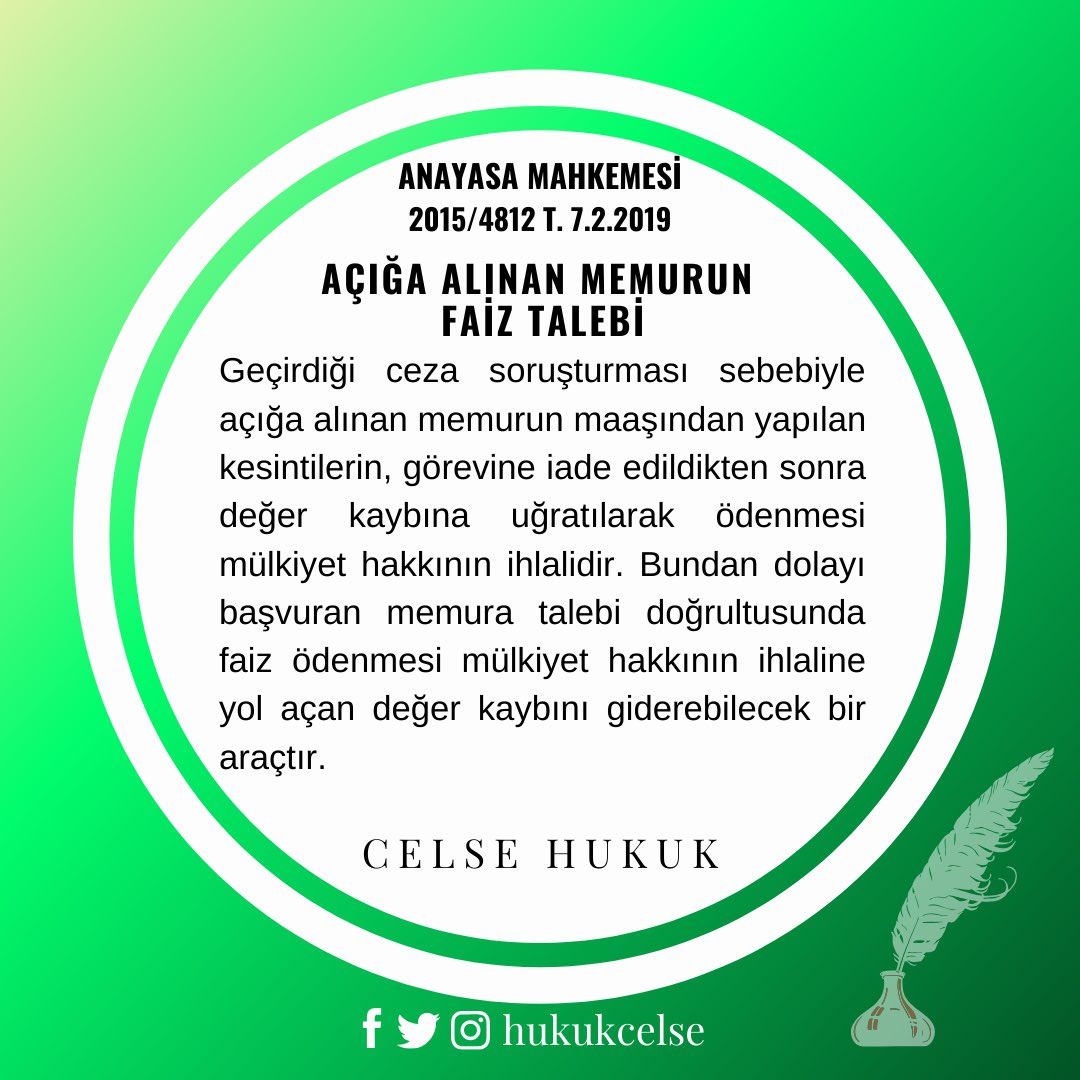 Açığa Alınan Memurun Faiz Talebi

#chbilgi #celsehukuk #hukuk #hukukibilgi #hukukibilgiler #hukukisorular #anayasa #anayasamahkemesi #mülkiyet #mülkiyethakkı #mülkiyethakkıihlal  #memur #açığaalınma #göreveiade  #değerkaybı #faiz