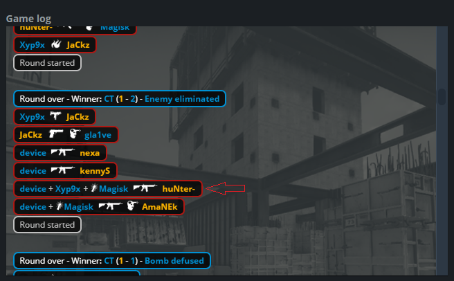 JuanMataCS's tweet image. @3kliksphilip HLTV does indeed have the feature to show both kill-assist and flash-assist in the killfeed.
But for some reason the kill-assist overrides the flash-assist in game. We can only see the kill-assist on #ESLOne stream despite HLTV showing both at once. #ValvePleaseFix