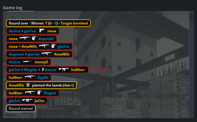 JuanMataCS's tweet image. @3kliksphilip HLTV does indeed have the feature to show both kill-assist and flash-assist in the killfeed.
But for some reason the kill-assist overrides the flash-assist in game. We can only see the kill-assist on #ESLOne stream despite HLTV showing both at once. #ValvePleaseFix