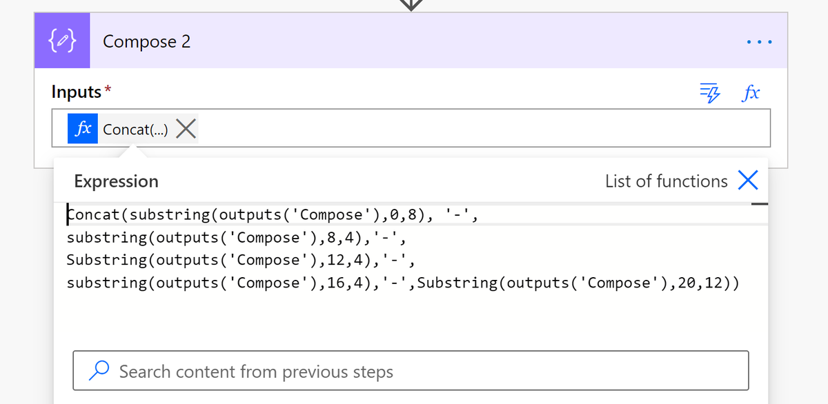 D365Geek's tweet photo. @joegilldotcom @RyanMaclean365 Ryan's solution is awesome, there is an alternative, using Concat and a single expression/step which I thought i'd share. Not entirely necessary, but I love neatness #TotalGeek https://t.co/FjZDRqcawq