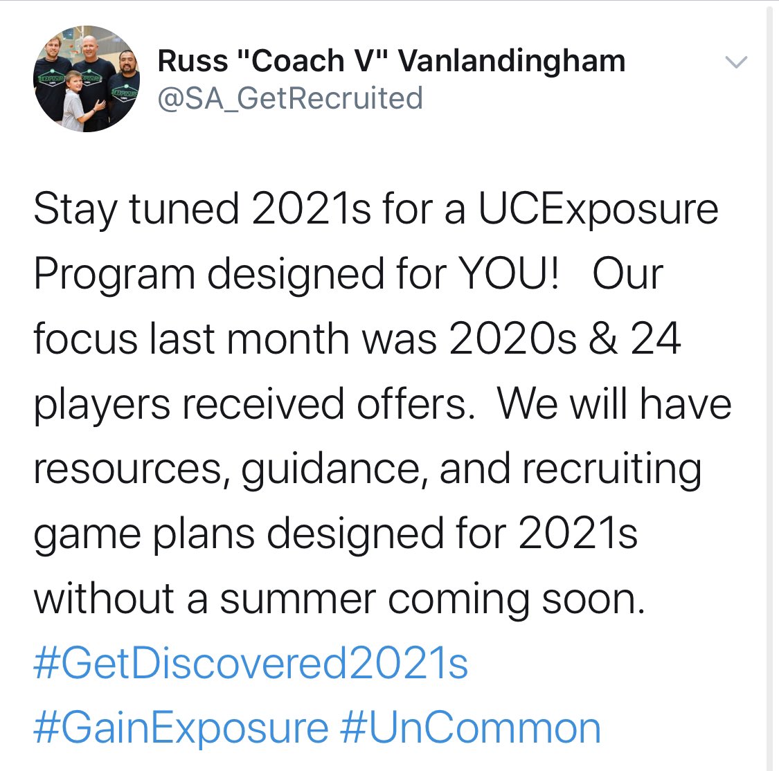 Kncrawf's tweet photo. ๐ฃ๐ฃ2021 & 2022 Contact @SA_GetRecruited to get great exposure turning interests into offers! He will work hard for you! Highly recommended. Get started now! https://t.co/82fegLBZUZ