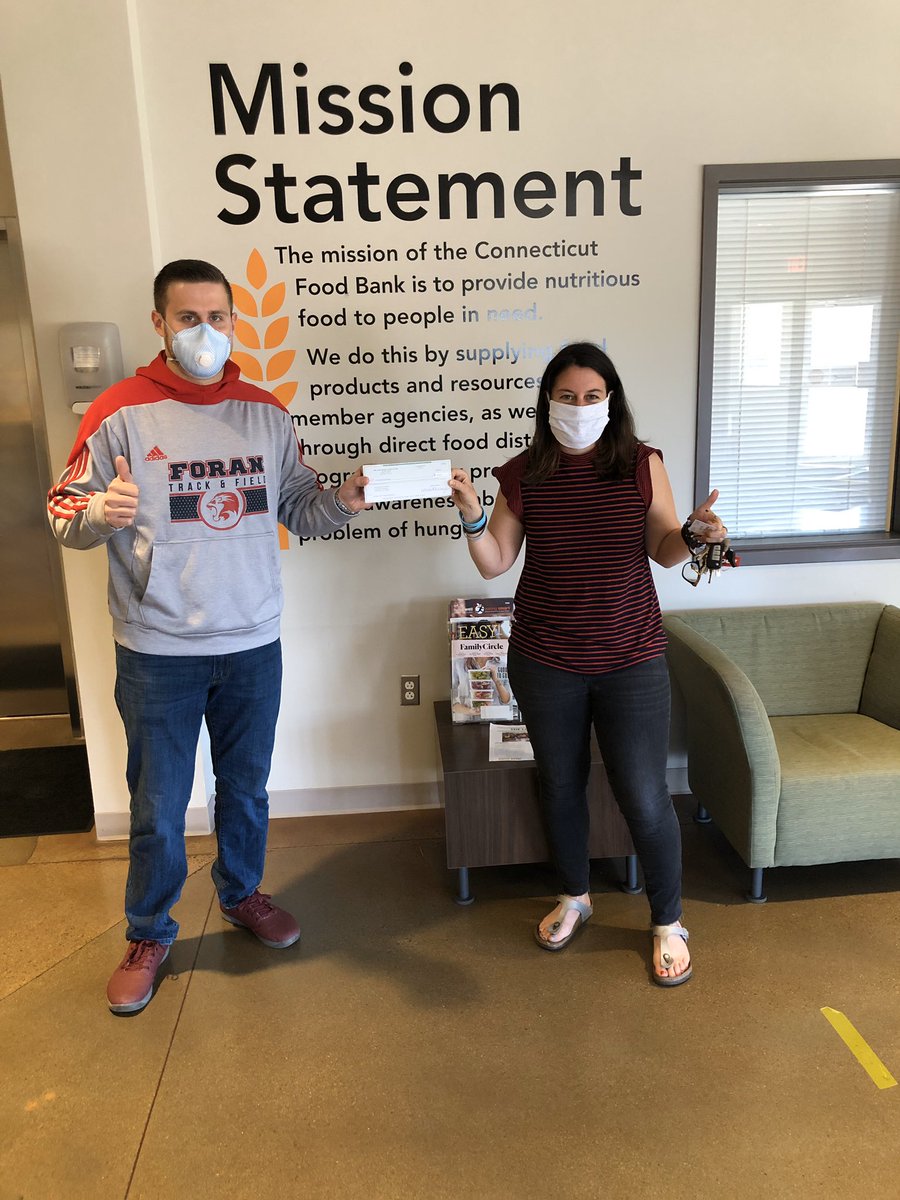 MrBLionPride's tweet photo. Proud and happy to report that Foran freshmen, sophomore, junior, senior classes and Natural Helpers donated $1000 to CT Food Bank! Mr. Raucci and Mrs. Farrell dropped off the check today! So grateful that WE could help! @CTFoodBank @ManeStMirror #heartofalion https://t.co/F8a2BQc94n