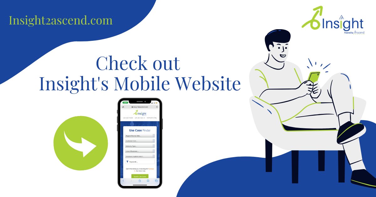 AscendSource's tweet image. It&apos;s super easy to visit our Insight website directly from your phone. You can use the mobile website to check real-time stats, edit or view use cases, and schedule introductions right from your fingertips. Visit Insight today at Insight2ascend.com!  #SAP #Insight #partner
