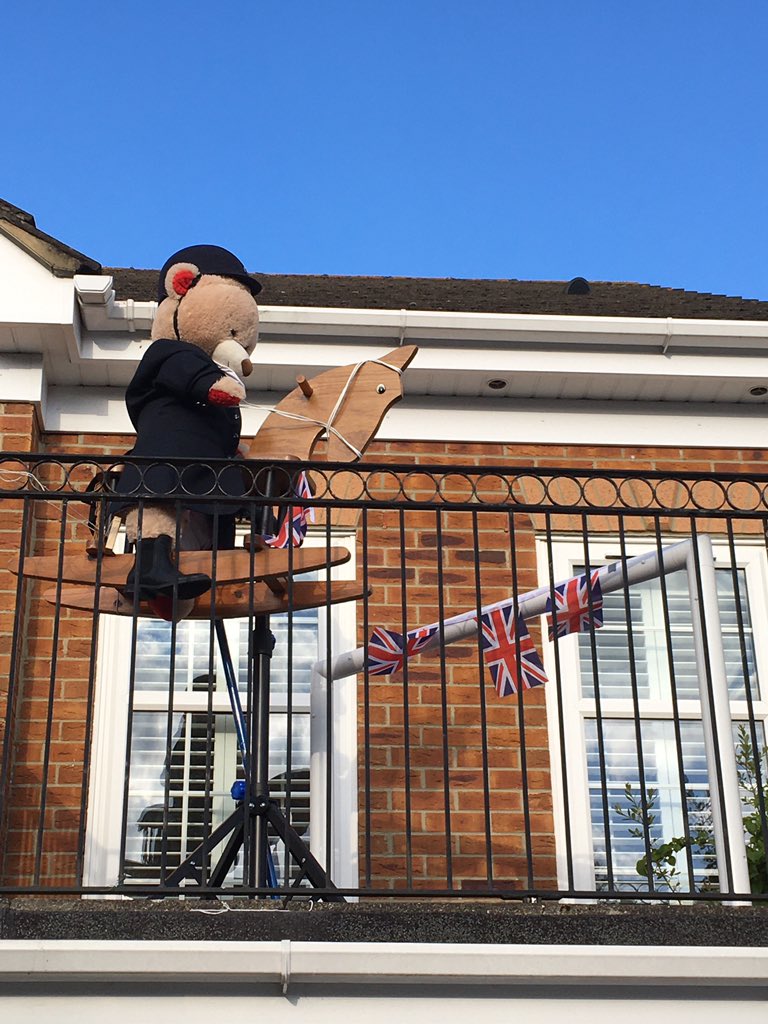 A spot of show jumping for Stanley Big Ted today <a href="/BritShowjumping/">British Showjumping</a> <a href="/hoystweet/">Horse of the Year Show</a> #stanleybear <a href="/LogFirepit/">Deluxe Log Fire Pit</a>