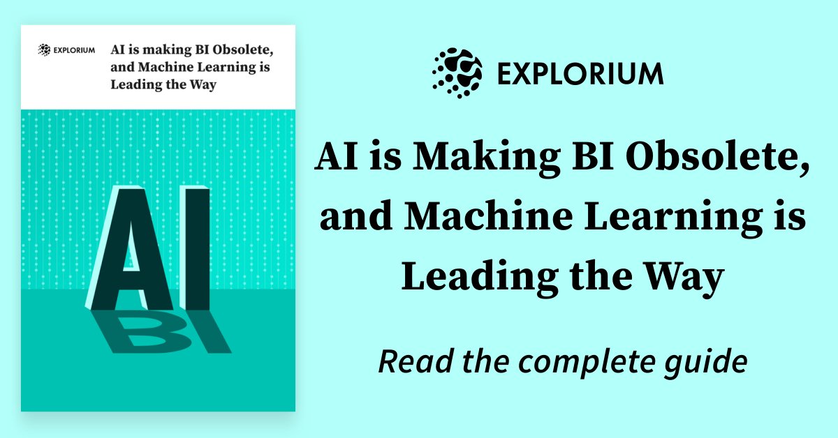 Explorium_ai's tweet photo. Our analytics have been descriptive for too long, but #machinelearning is helping us predict better. Discover how #AI is making #BI a thing of the past.  https://t.co/VPxPN3UkBi 
#datascience #predictiveanalytics #data https://t.co/Wjxm0FbMkZ