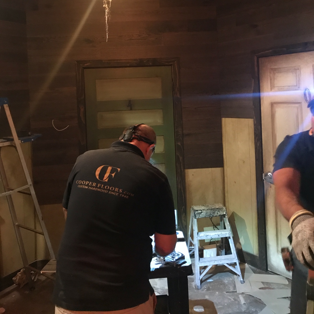 CRescapegames's tweet photo. Our good friends at Cooper Floors are helping us install some wood planks on the wall of The Hex Room! Do you know who's room this is?
#EscapeRoom #EscapeGame #EscapeRooms #EscapeGames #Anaheim #friends #remodel #cooperfloors #woodfloors #wallplanks #hexroom #construction https://t.co/rnqp9mDYsm