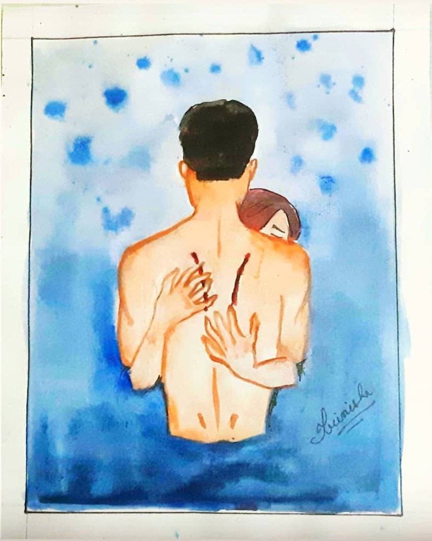 trin_isha (IG) has been sharing some beautiful watercolors with us! ❤️👼 #FanArtFriday