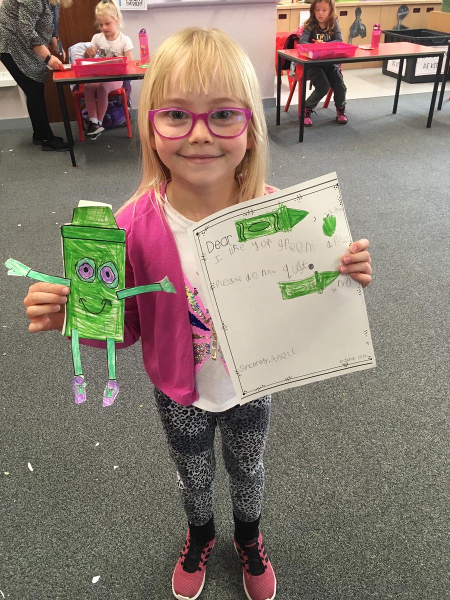 GerardineSt's tweet photo. The Day the Crayons Quit in P1 and P2.  @GerardineSt @HythehillPS @StGerardinePS @StewartMcLauch2 @VCrossHoSCD @EducationMoray https://t.co/rzqzHivrNy