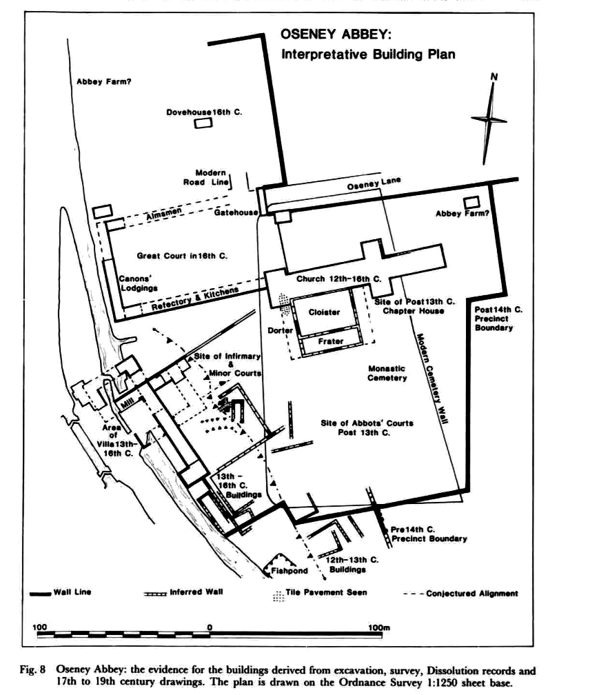 The site is now a cemetery, which is terrible for archaeology as you should know by now, and if that's not bad enough, the railway line from Oxford station goes through the E end.