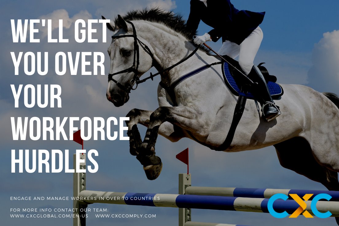 CXCGlobal's tweet photo. We'll get you over your workforce hurdles...with workforce engagement & management in over 70 countries https://t.co/Jaw4Ag2SRE #workforcesolutions #contingentworkforce #globalworkforcesolutions #workerclassification #remoteworkforcemanagement #onboarding #righttowork #cxccomply https://t.co/swe3csImes