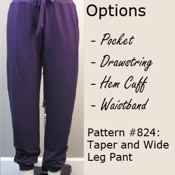 christinejonson's tweet photo. Starting with the Taper and Wide Leg Pant Pattern #824, I made a very fashionable stay-at-home lounge-pant.  An add-on pocket, drawstring, stretch fabric waistband and hem cuffs are perfect for this popular pull-on pants pattern. https://t.co/sS7Xsqo7xQ https://t.co/ZfppYetekZ