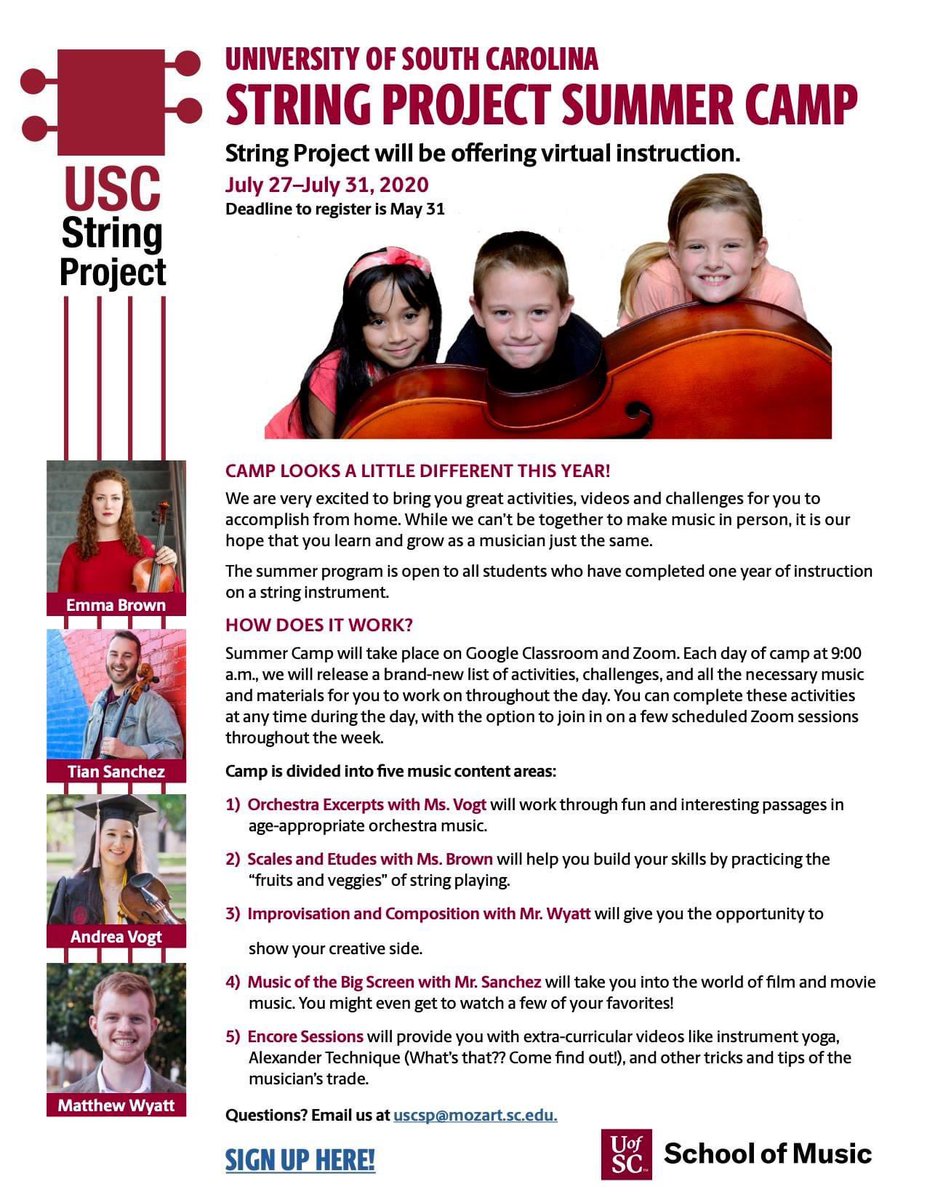 LJMSorch's tweet image. Another virtual string camp opportunity!
