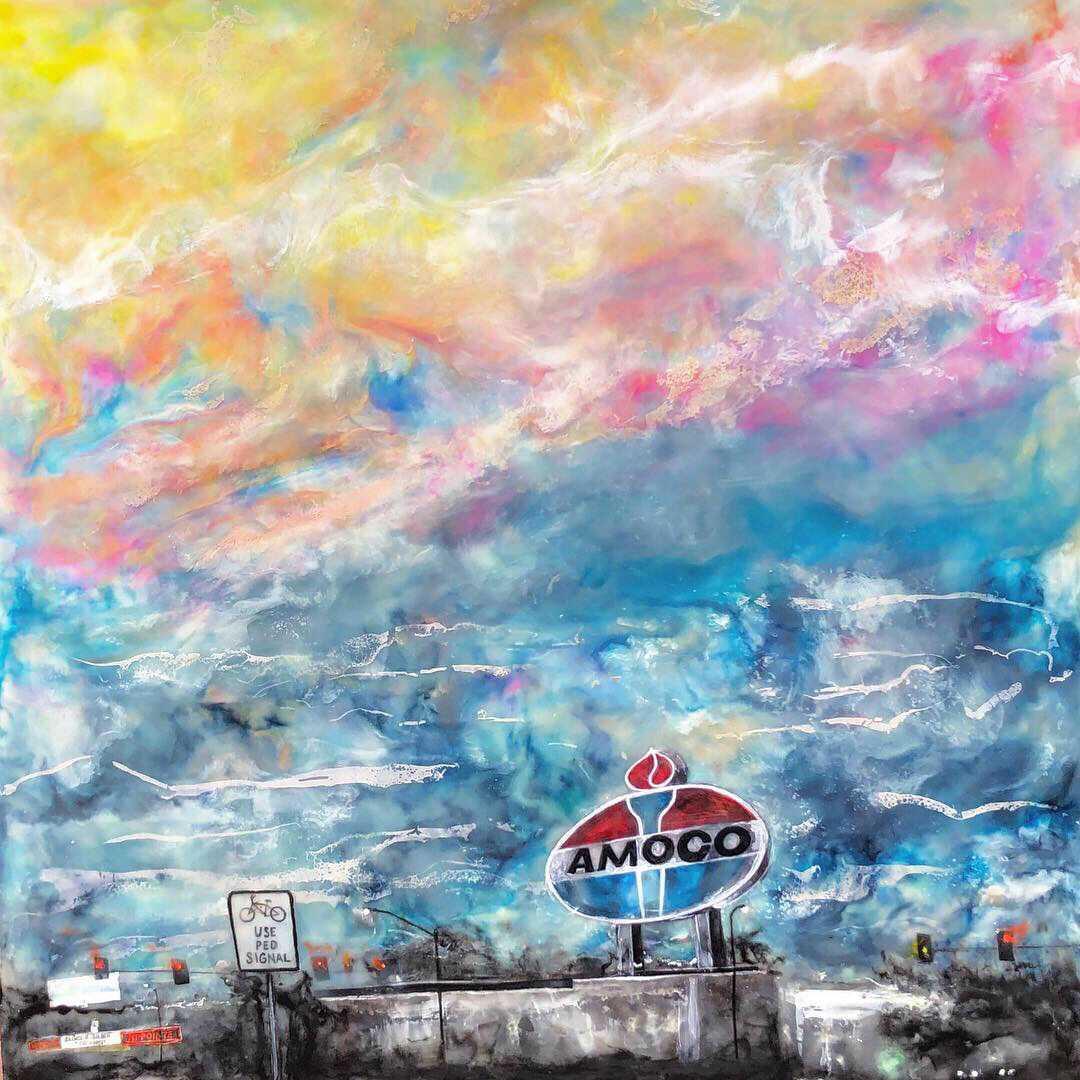 ArtStLouis's tweet photo. "On the Way Home, The Amoco Sign" - Artist @BeYouBeMe
does it again! Another #STL landmark captured and celebrated in fine art. Original #encaustic painting available on @artloupe
https://t.co/6ukHqiUlrU #amocosign #STL #art #giantamocosign #STLlove https://t.co/leFtTmKiT4