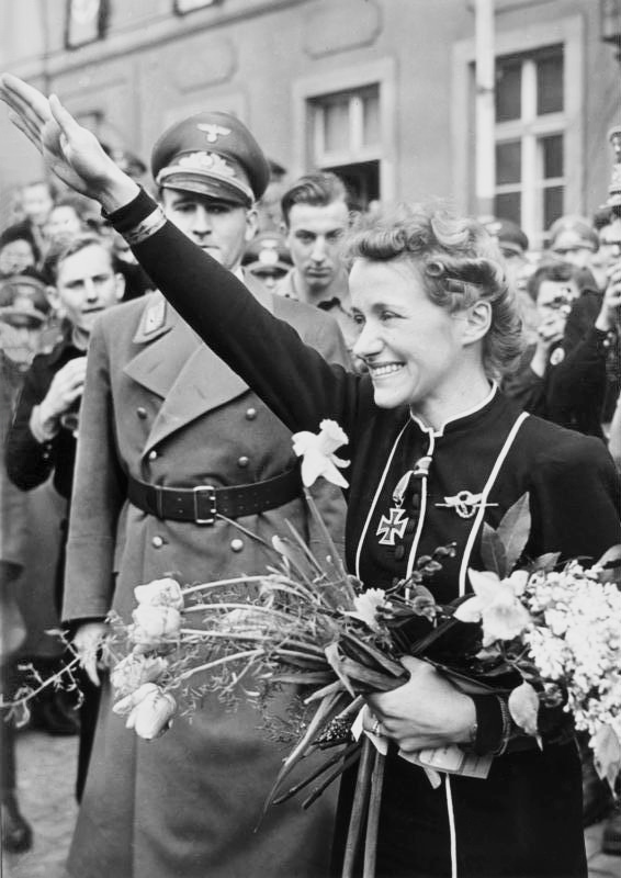 It was tested by the craziest Nazi who ever lived:Hannah Reitsch.