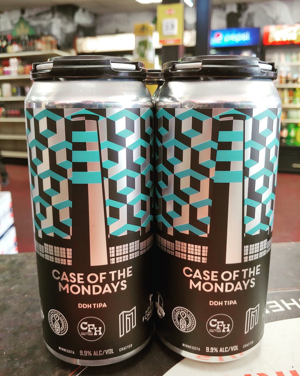 Lately it's been too easy to get a case of the Monday's. Well, now @blackstackbrewing has a beer to help. This virtual collaboration with <a href="/modistbrewing/">modistbrewing</a> <a href="/foragerbrewery/">Forager Brewery</a> and <a href="/fairstatecoop/">Fair State Co-op</a> is a 9.9% Double dry hopped triple ipa. Get some! #mncraftbeer