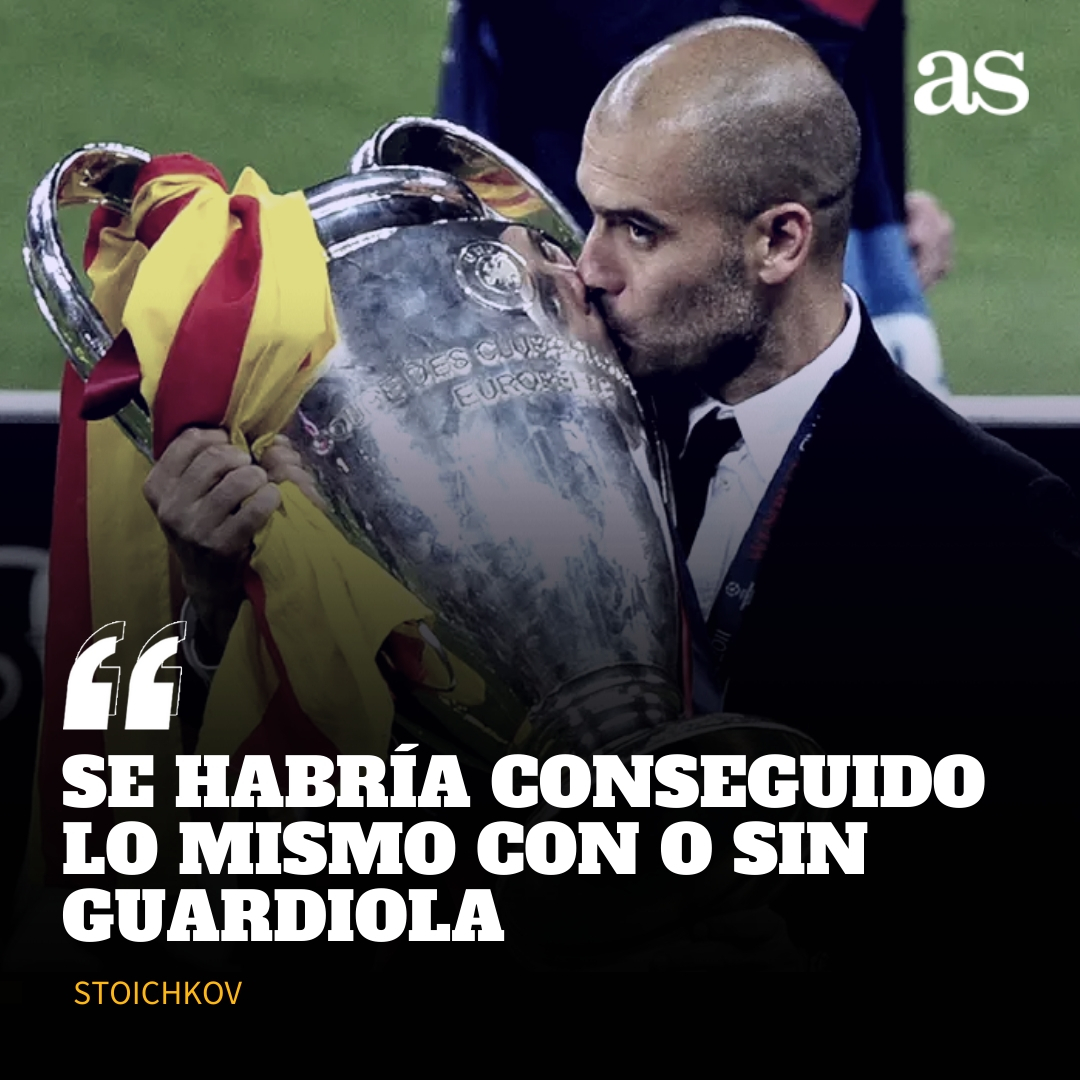 🤔 ¿Tiene razón Stoichkov sobre el Barça de Guardiola?
🔁 Sí
❤️ No