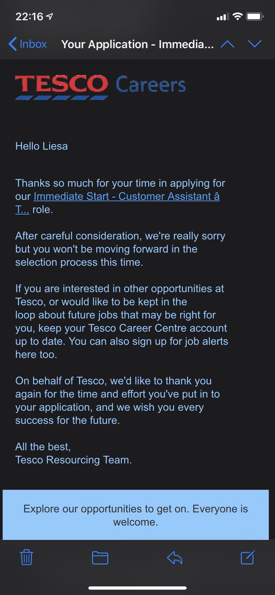 x_liesa's tweet photo. Thanks @Tesco I tell you, it’s your loss, I am a real hard worker that has never been out of a job and always worked above and beyond in everything path I have taken. I still have a job, just furloughed and just wanted to help out. Shame on you. https://t.co/58q0IJPRiF