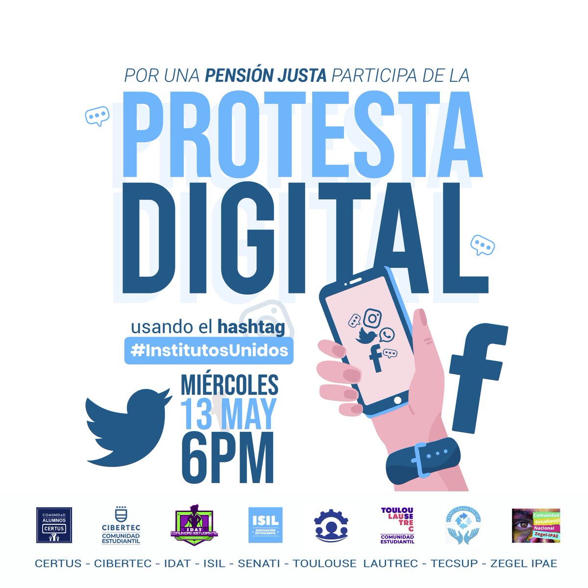 sigridbazan's tweet photo. Por primera vez las comunidades estudiantiles de diferentes institutos se han unido 💪 para exigir una educación accesible y de calidad en tiempos de #Covid19.

Hoy todos se suman a un 'tuitazo' a partir de las 6:00 p.m. con el hashtag 👉 #InstitutosUnidos https://t.co/3CDFzbeGs7