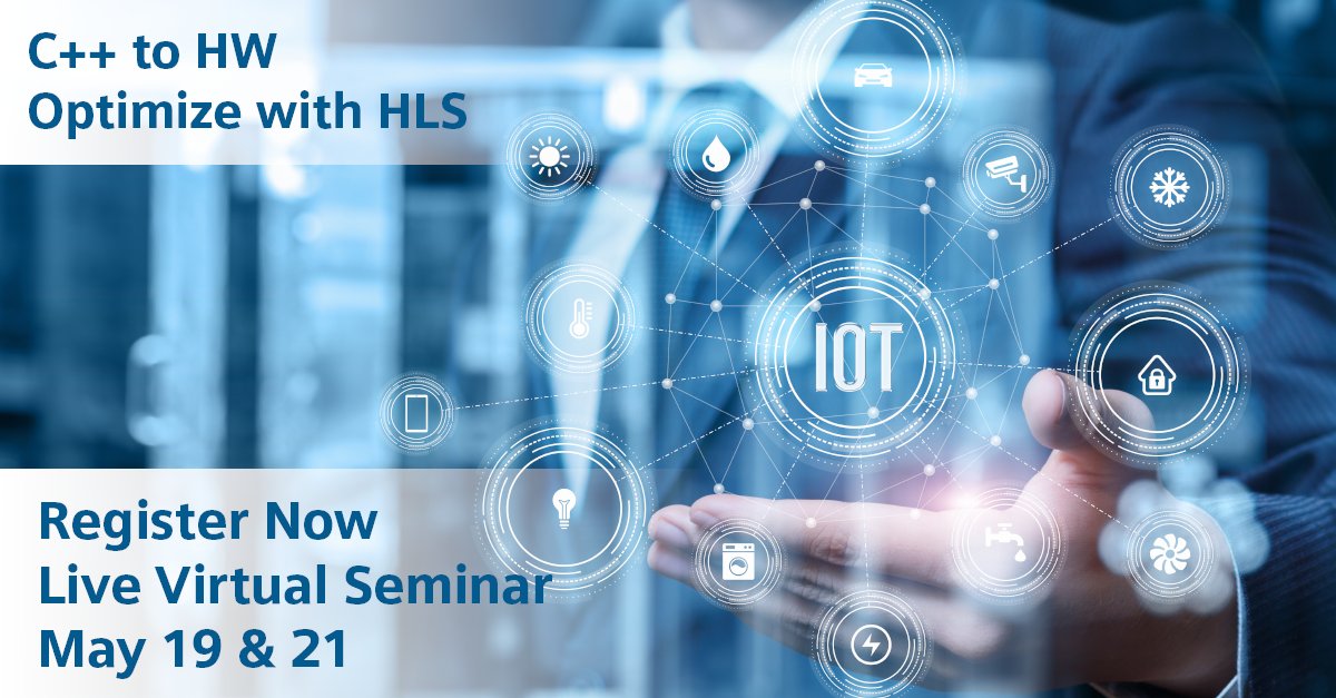 mathildegold's tweet photo. Join our live virtual seminar with Arm and Silexica to learn how HLS can help you turn your C++ to energy efficient HW accelerators faster! https://t.co/AxHRVC4cPS #HLS #AI #ML #VirtualSeminar #Arm #Silexica https://t.co/lZVTUKVqXM