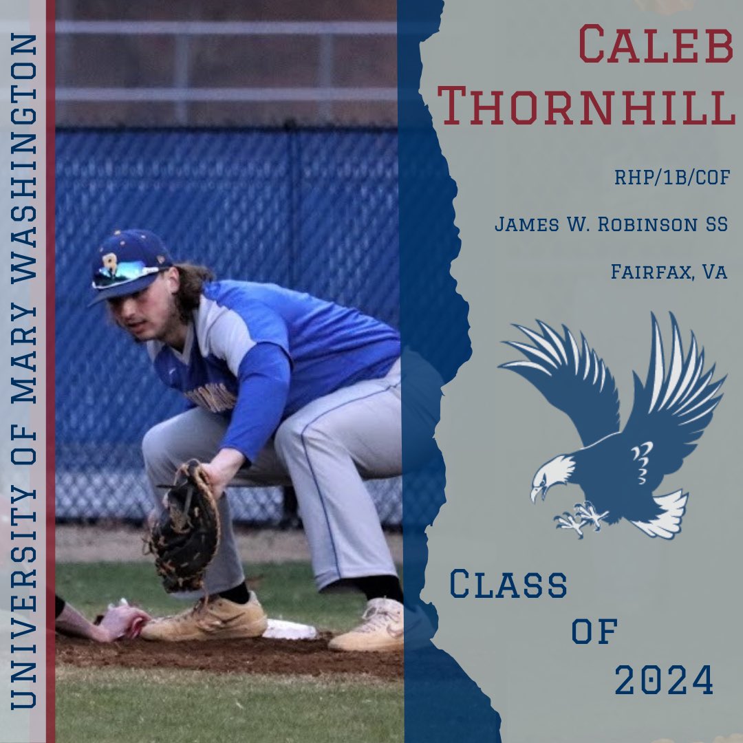 umw_baseball's tweet photo. We would like to welcome Caleb Thornhill to the incoming class of 2024! #welcomewednesday #d3baseball #UMWBaseball https://t.co/8RXKsdeAwp