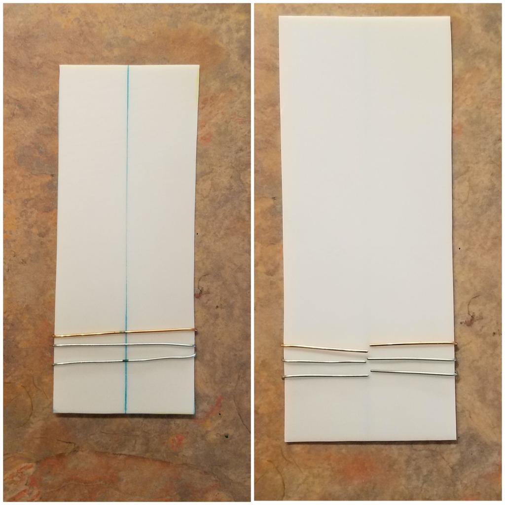 EndTimesSewing's tweet photo. 😷💖✌ I've made a jig for uniform nose wire bending. It is much easier than trying to manipulate it with your precious precious hands! They stay stacked neatly and a center mark makes it easy to remain symmetrical ✌💝😷 #MakeMasks #MasksNow #Masks4All #MasksForDocs https://t.co/z5DvOWJz4I