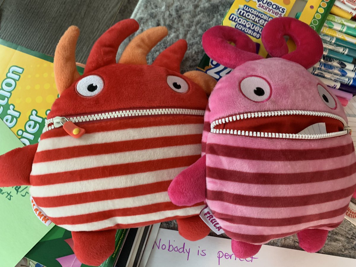 ChildLifeMorgan's tweet photo. My #WorryEaters are an even more important part of my #childlife work with #patients now that I’m seeing them #virtually - they help kids open up and #communicate #worry #feelings #fears through #play #isolationlife #COVID19 https://t.co/lMCv77UvuO