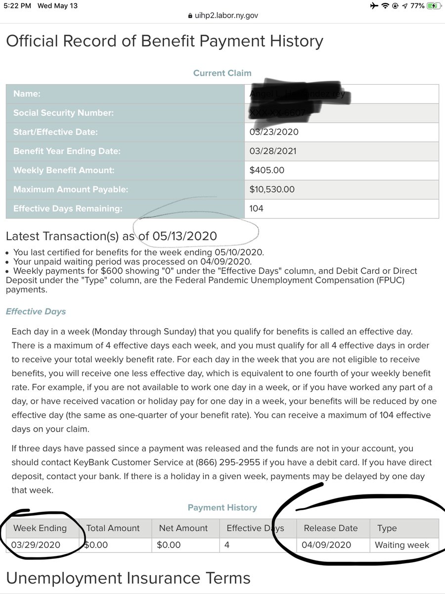 ahernand86's tweet photo. @NYSLabor I'm still pending since March and I'm able to certify every week but I'm not getting paid. I have called like 300 times per day to try to speak to real person every day from @NYSLabor with no luck. Please answer us we have bills to pay!!! https://t.co/Ek2Dtnlf3n