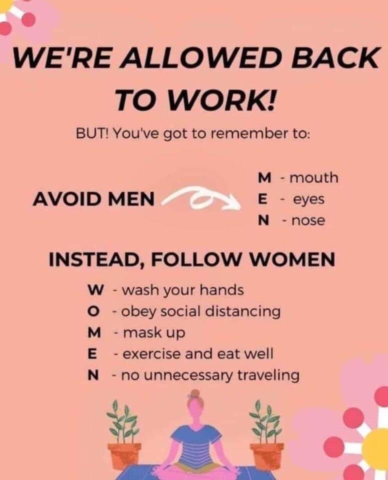 LinzBarratt's tweet photo. Works on two levels 🤷‍♀️😂 #avoidMEN 😂😂 https://t.co/FTB3bbks3e
