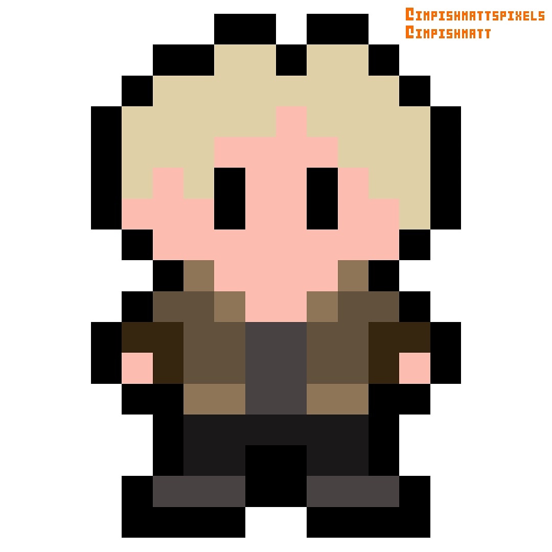 Leon S. Kennedy (Resident Evil 2 - Playstation 1998) #pixel #pixelart #gaming #retrogaming #capcom #Playstation #ResidentEvil #ResidentEvil2 #ResidentEvil4 #LeonSKennedy