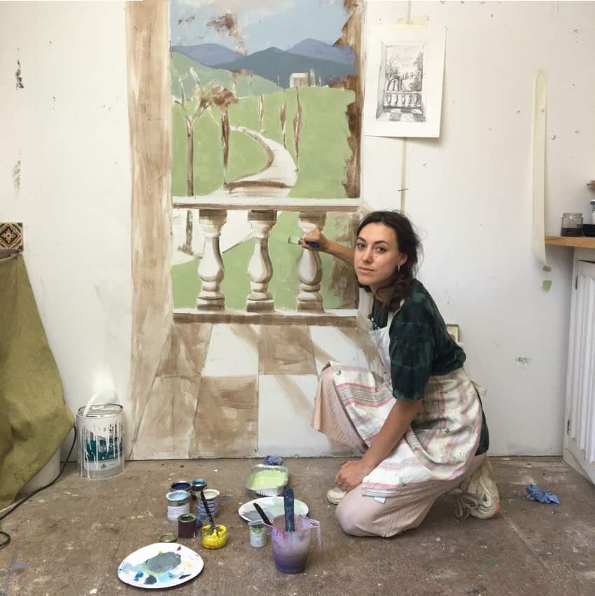 PhoebeShakespea's tweet photo. Paint your way out of your bedroom, with a landscape mural... Follow us on Instagram for art and craft ideas to try at home. IG@shakespeare_art_studio #artandcraft #diy #creativeisolation https://t.co/cHfvPkFpgE