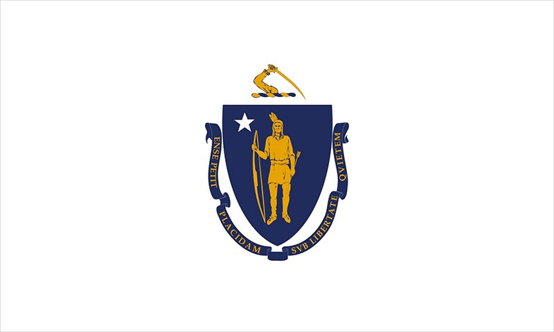 19. Massachusetts a good minimalistic seal, white is a good choice
