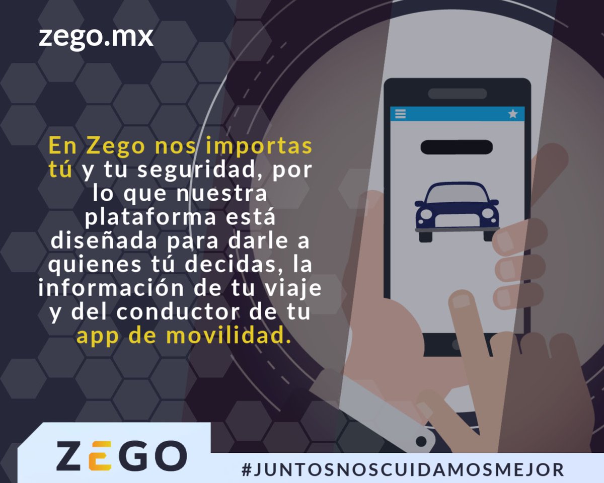 ZegoOficial's tweet photo. Somos la primera #UserListenerApp del mundo, que te ayudará a tener viajes más seguros y con mejor información para tomar decisiones al abordar un taxi o transporte de aplicación. #movilidadsegura #MovilidadCDMX #MovilidadEnLinea #JuntosNosCuidamosMejor #CDMX #CDMXSolidaria https://t.co/SeFK5XP6gy