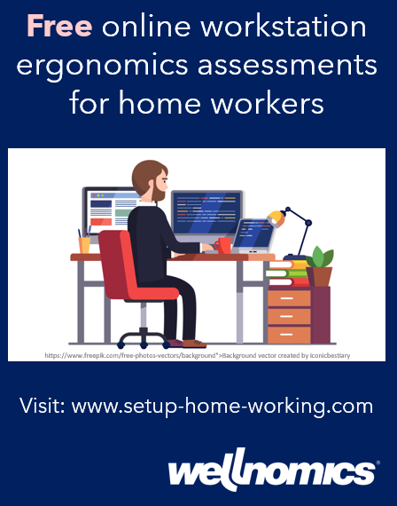 To help organizations meet the challenge of #homeworking we have made our online ergonomic assessment tools free during Covid-19. 
Feel free to try them out at setup-home-working.com