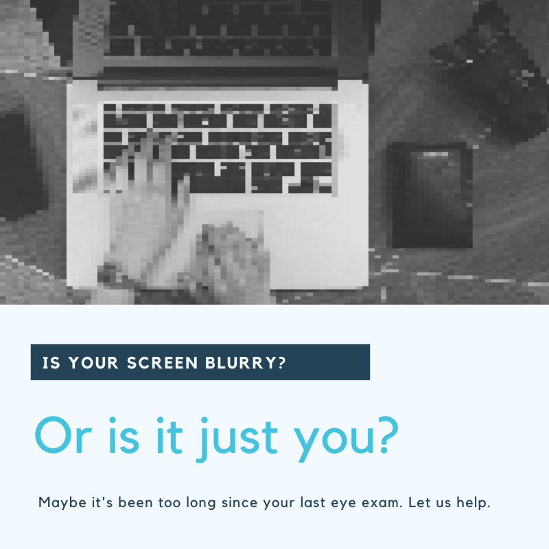 Working from home is never easy. It's much harder if your eyes aren't cooperating. If you're spending more time than ever on screens, let us help. We're available now for eye exams so give us a call, email, message and book in today! #yyc #optometry #WFH #blur #eyehealth