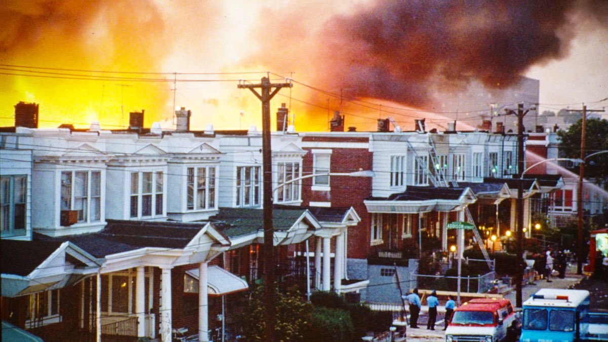 laineyyyy__'s tweet photo. 35 years ago today Philadelphia Police dropped a bomb on West Philadelphia.  

It is known as the MOVE Bombing. https://t.co/wpisnTEC9V