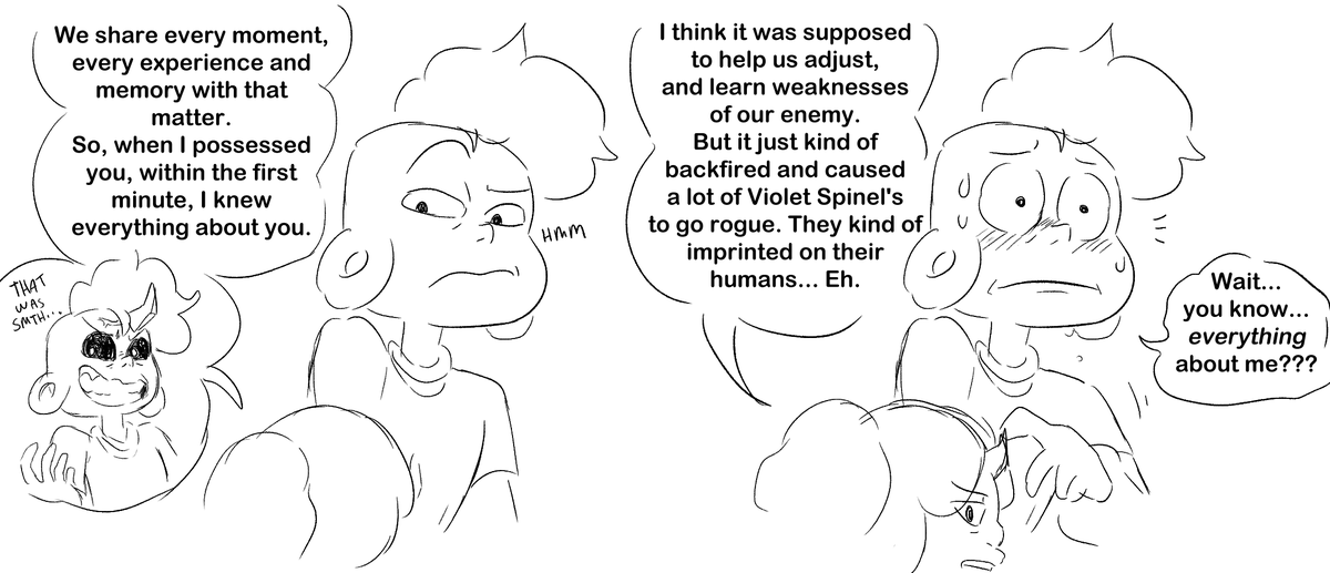 I missed drawing my Spinel...
She knows things 