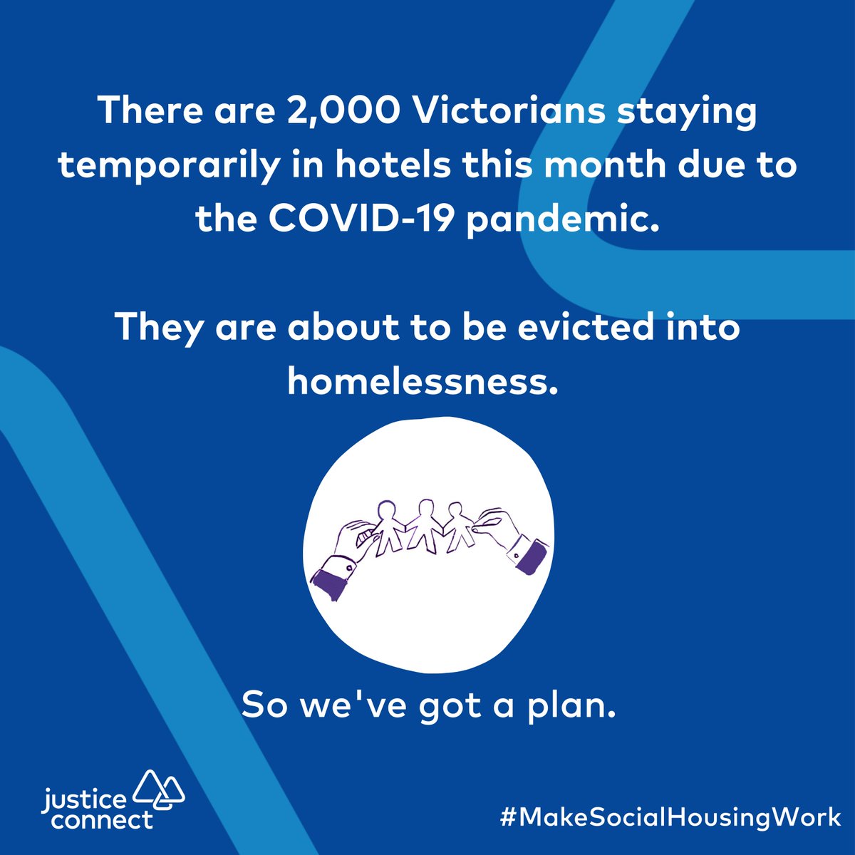 Justice_Connect's tweet photo. Today we're launching "Make Social Housing Work" — a new blueprint for Victoria to build and buy 6,000 social housing properties every year for 10 years so that every Victorian has a safe, permanent place to live. #MakeSocialHousingWork https://t.co/TqCwnaB715 https://t.co/S75VdwN7VL