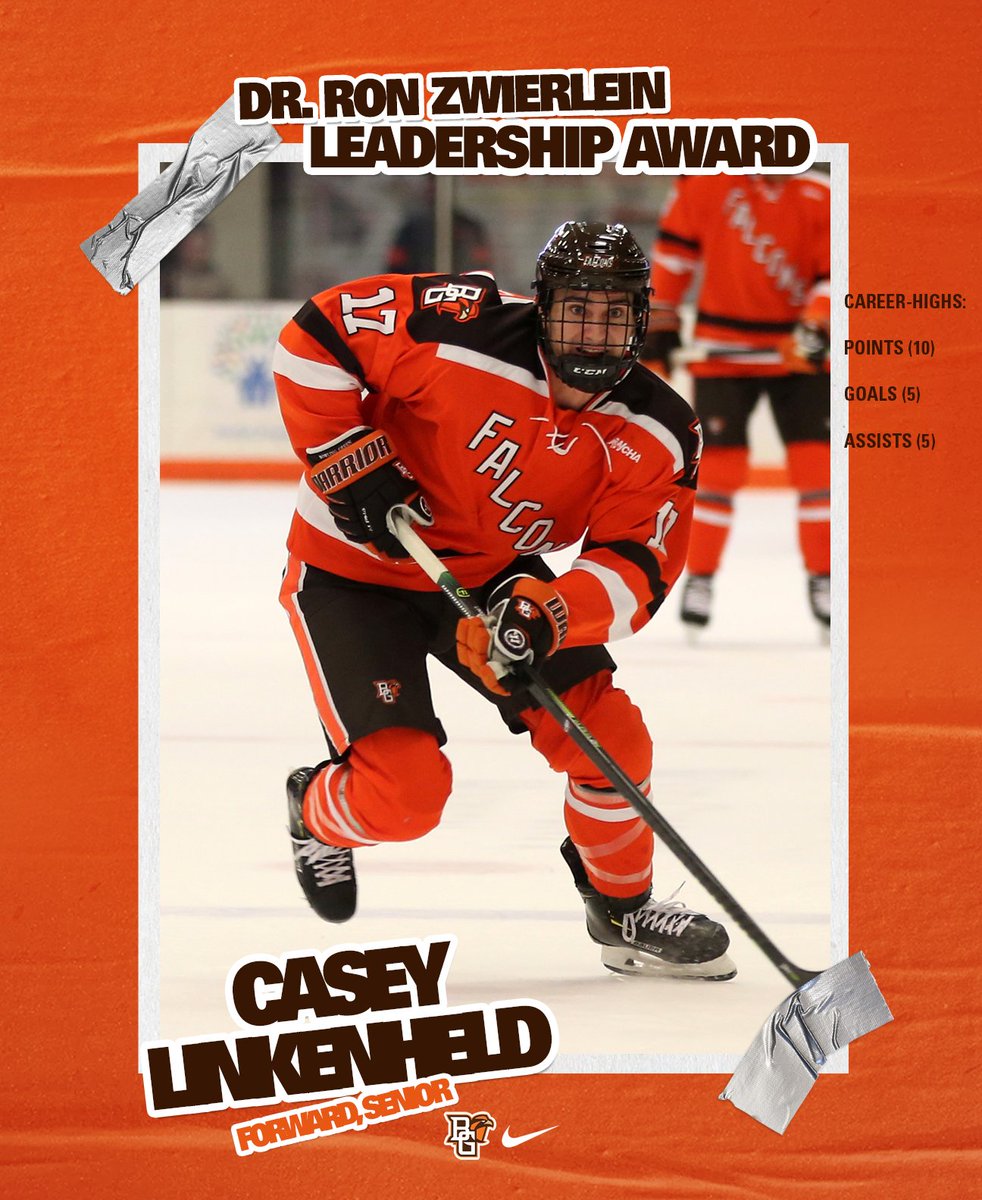 BGSUHKY's tweet photo. We begin the final day of team awards with the Dr. Ron Zwierlein Leadership Award with past recipients including Derek Whitmore, Dan DeSalvo and Mitch McLain!

Congratulations to the 2019-20 award winner, Casey Linkenheld! 

#AyZiggy https://t.co/XhKGMifzF6