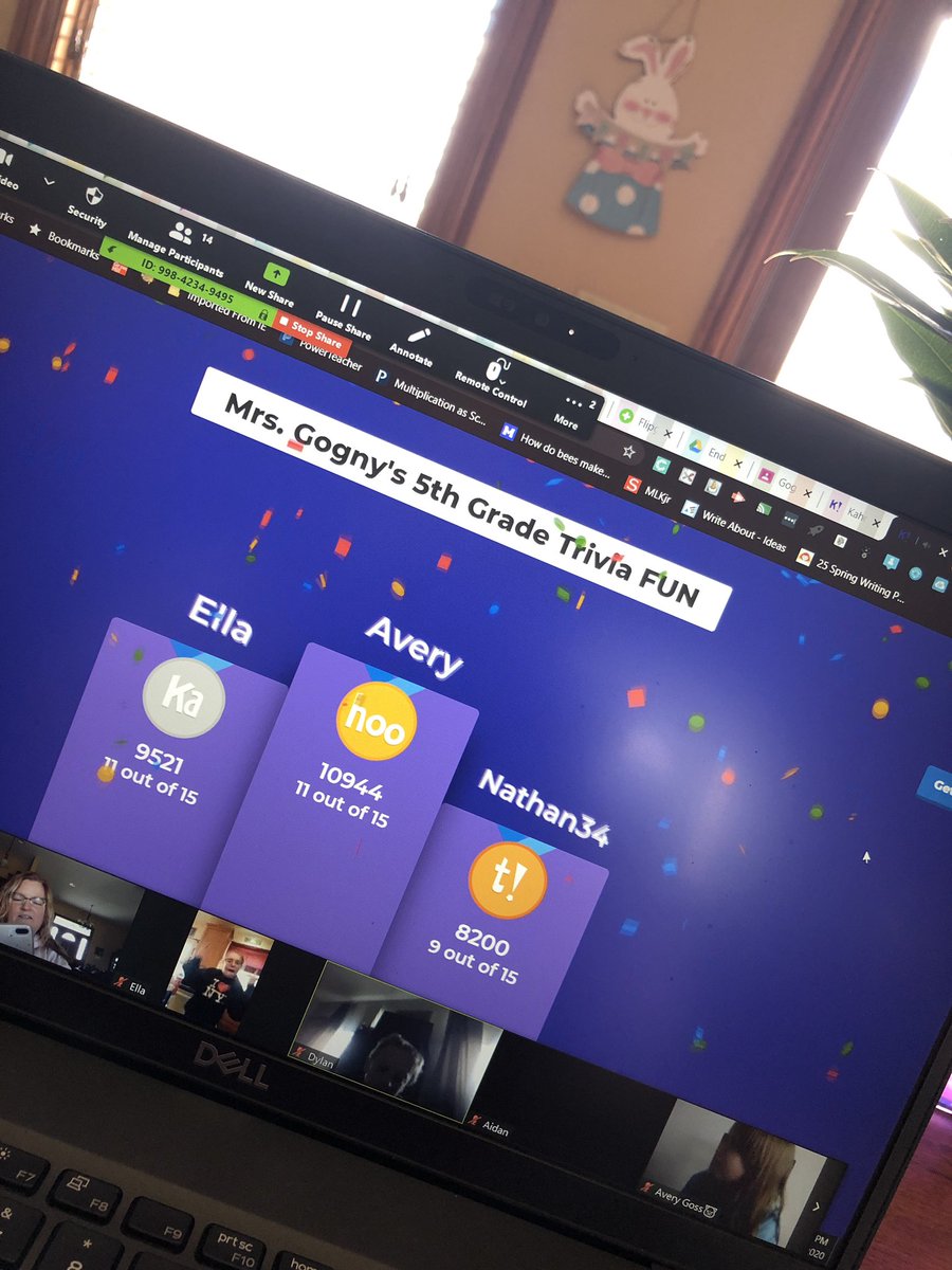 No stopping the FUN... yesterday Mrs. Gogny’s class did some virtual storytelling and Kahoot and today it was riddle fun (inference lesson in disguise) and a quizlet live challenge. #ConleyNeverStopsLearning #conley158 #team158 #ILSchoolsStepUp #lovethem