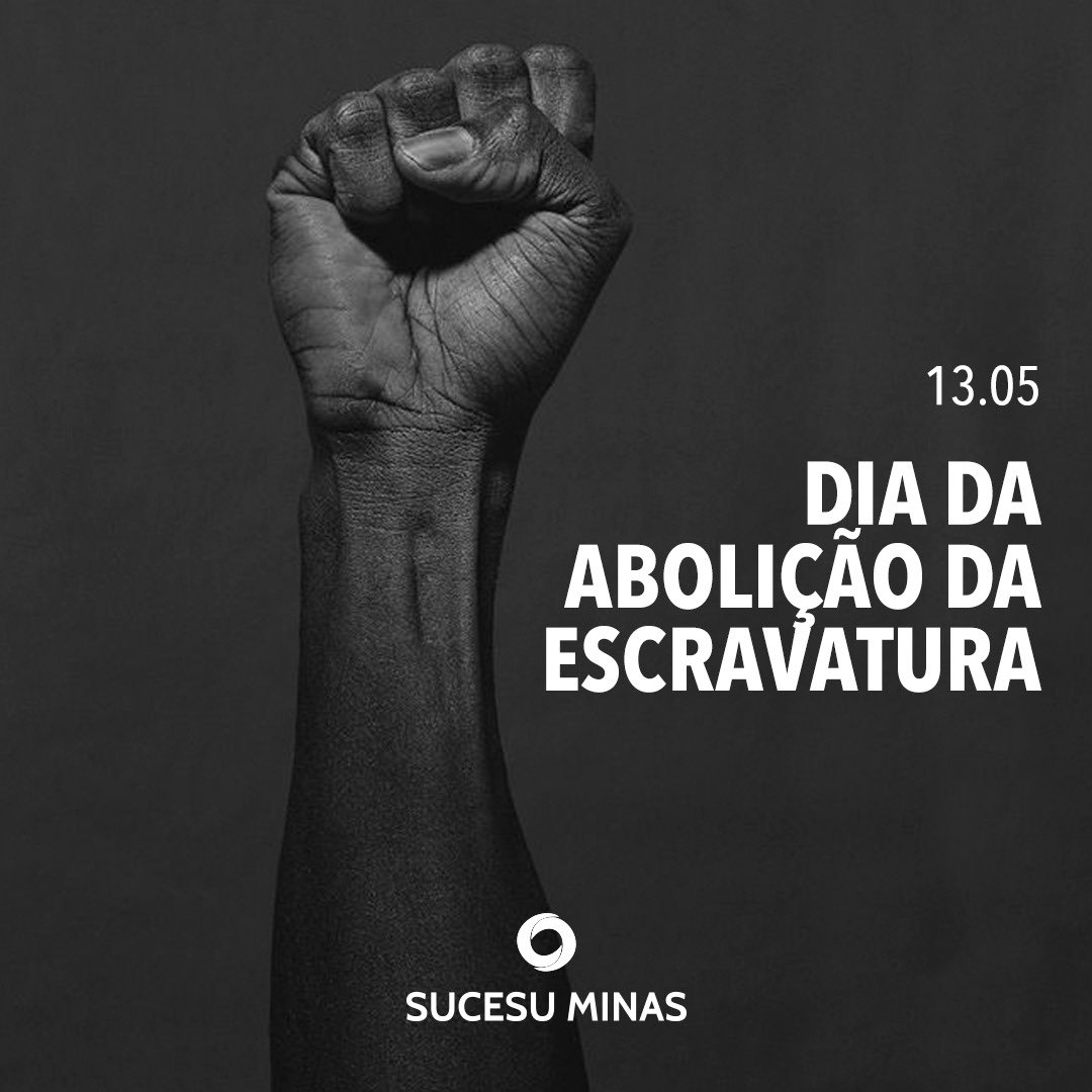 sucesuminas's tweet photo. A escravidão foi abolida. O racismo não. Devemos combatê-lo todos os dias.

#SucesuMinas https://t.co/Q5fRFalxVg