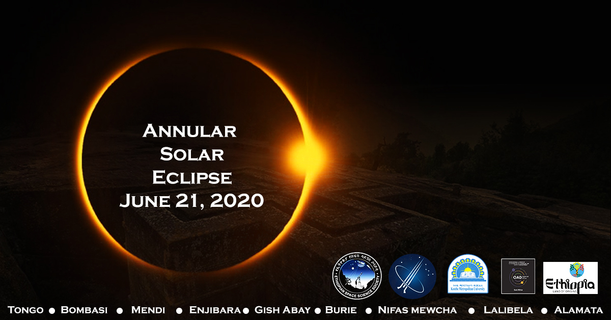 Annular2020's tweet photo. June 21, 2020 Ethiopia will experience one of the most captivating natural phenomenon, an annular eclipse, it is where the disk of the moon fails to cover the whole of the sun and leaves behind a fiery ring, 
#AnnularET #Ethiopia #Eclipseinethiopia https://t.co/3vHvNSfZAk