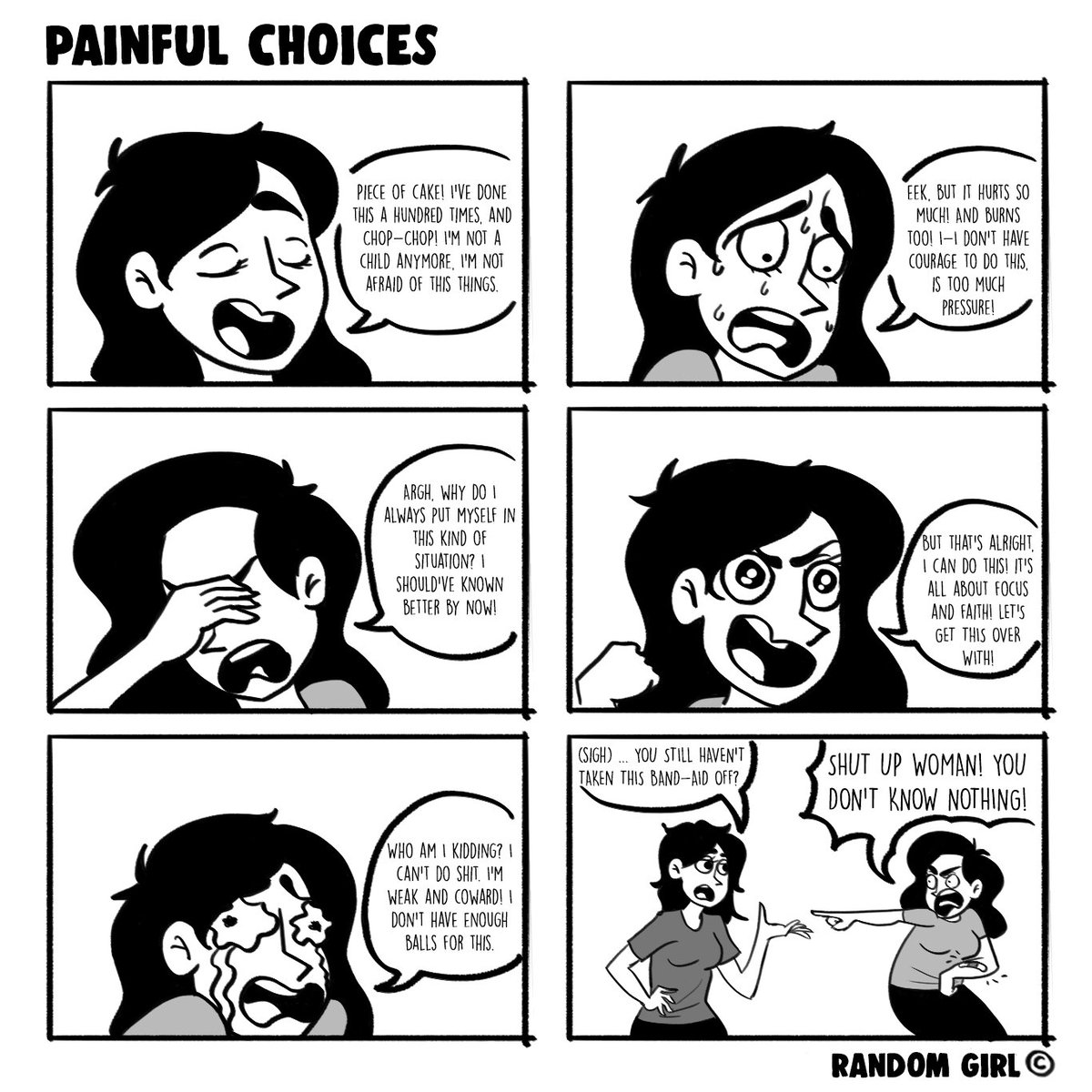 randomgrlcomics's tweet photo. There are things that are still difficult to do, even as an adult.

#adult #adultlife #bandaid #pain #comic #comics #comicstrips #webcomic #funny #funnycomic #funnycomics #cartoon #instacomic #humor #webtoon #comicstrips https://t.co/rPocYKvo3H